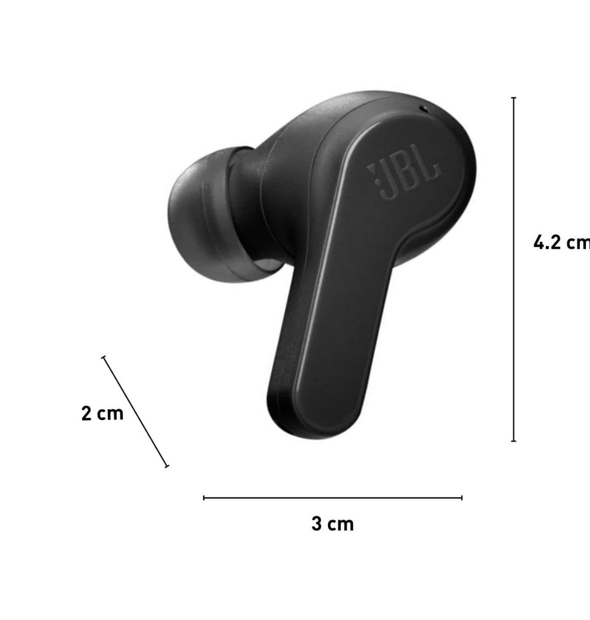 JBL Vibe Beam True Wireless Bluetooth In-Ear Earbuds Built-In Mic Black