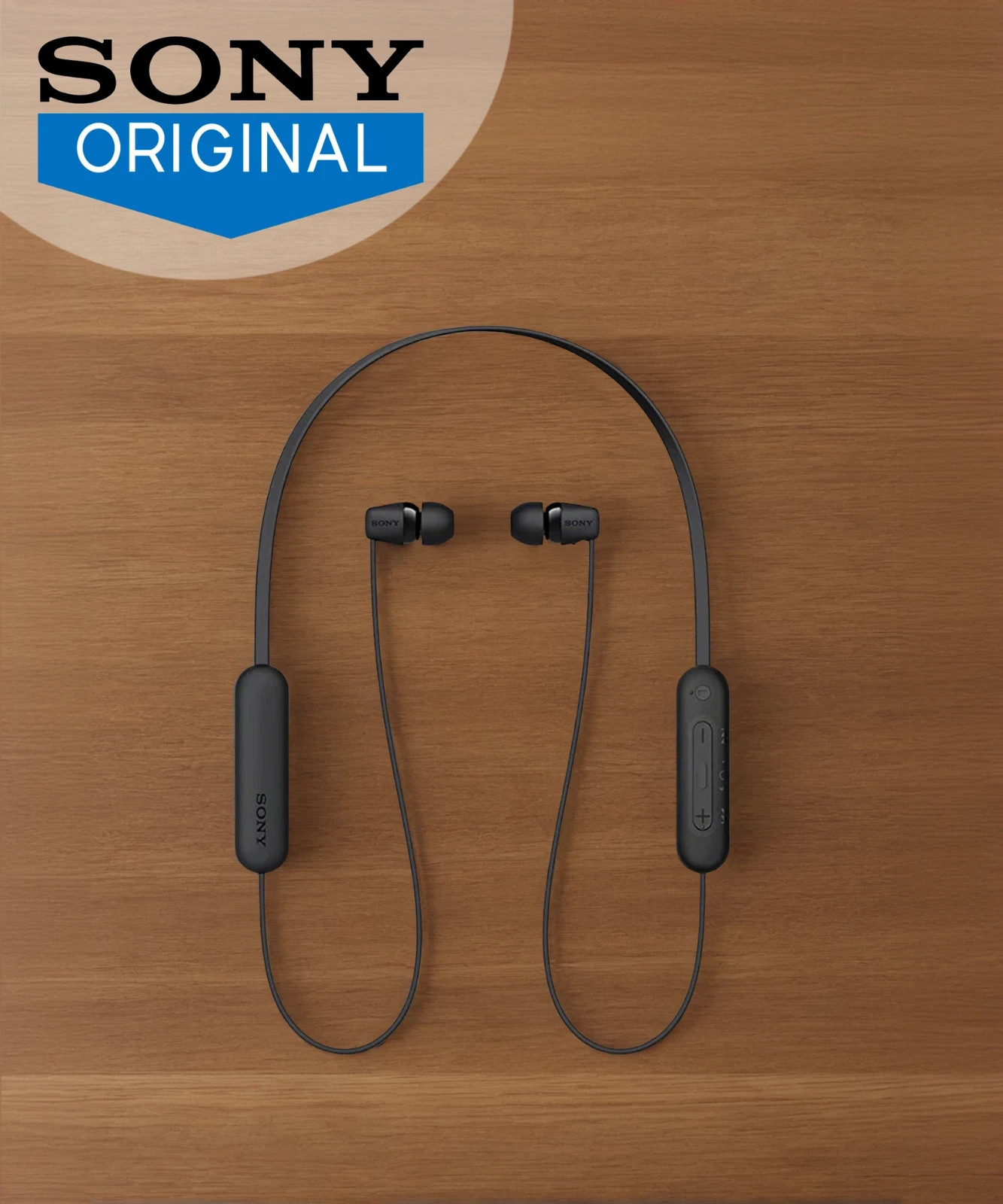 Sony WI-C100 Wireless Earphones Blue 25 Hours Playback Bluetooth