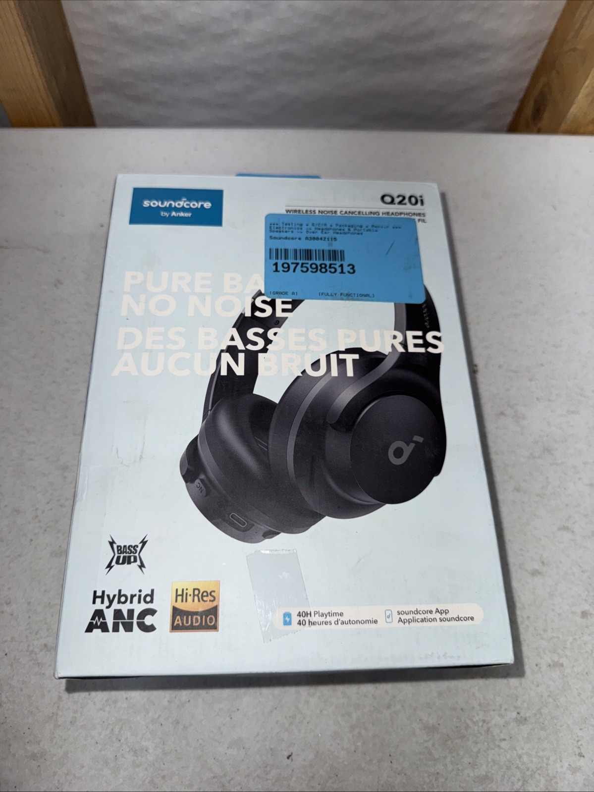 Anker Soundcore Q20i Wireless Noise Cancelling Headphones Pure Bass