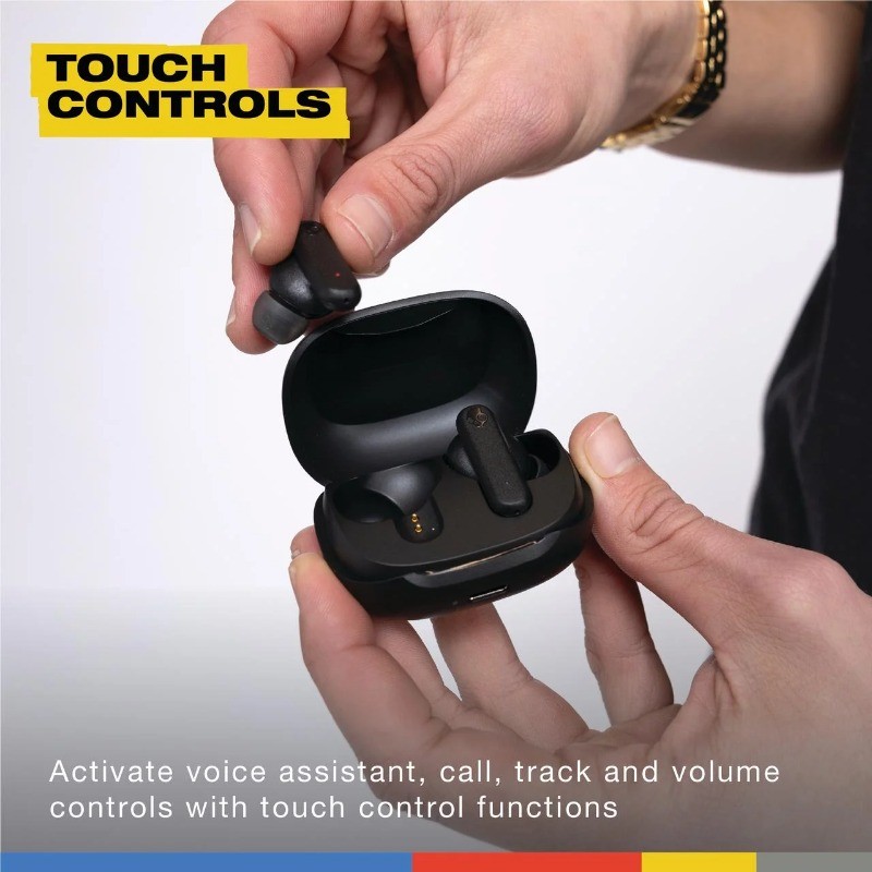 Skullcandy Smokin’ Buds XT True Wireless in-Ear Earbuds, Black
