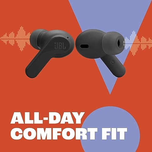 Vibe Beam – True Wireless Earbuds – Black | Deep Bass Sound, Comfortable