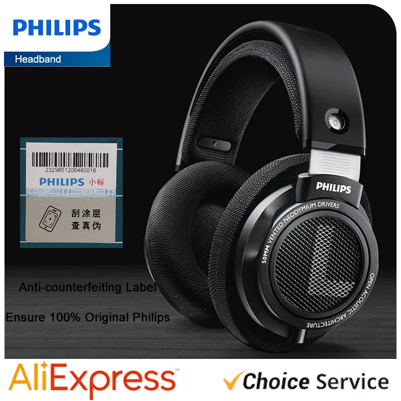 Philips Original SHP9500 Wired Headphones HiFi Stereo HD Microphone Call Earphone