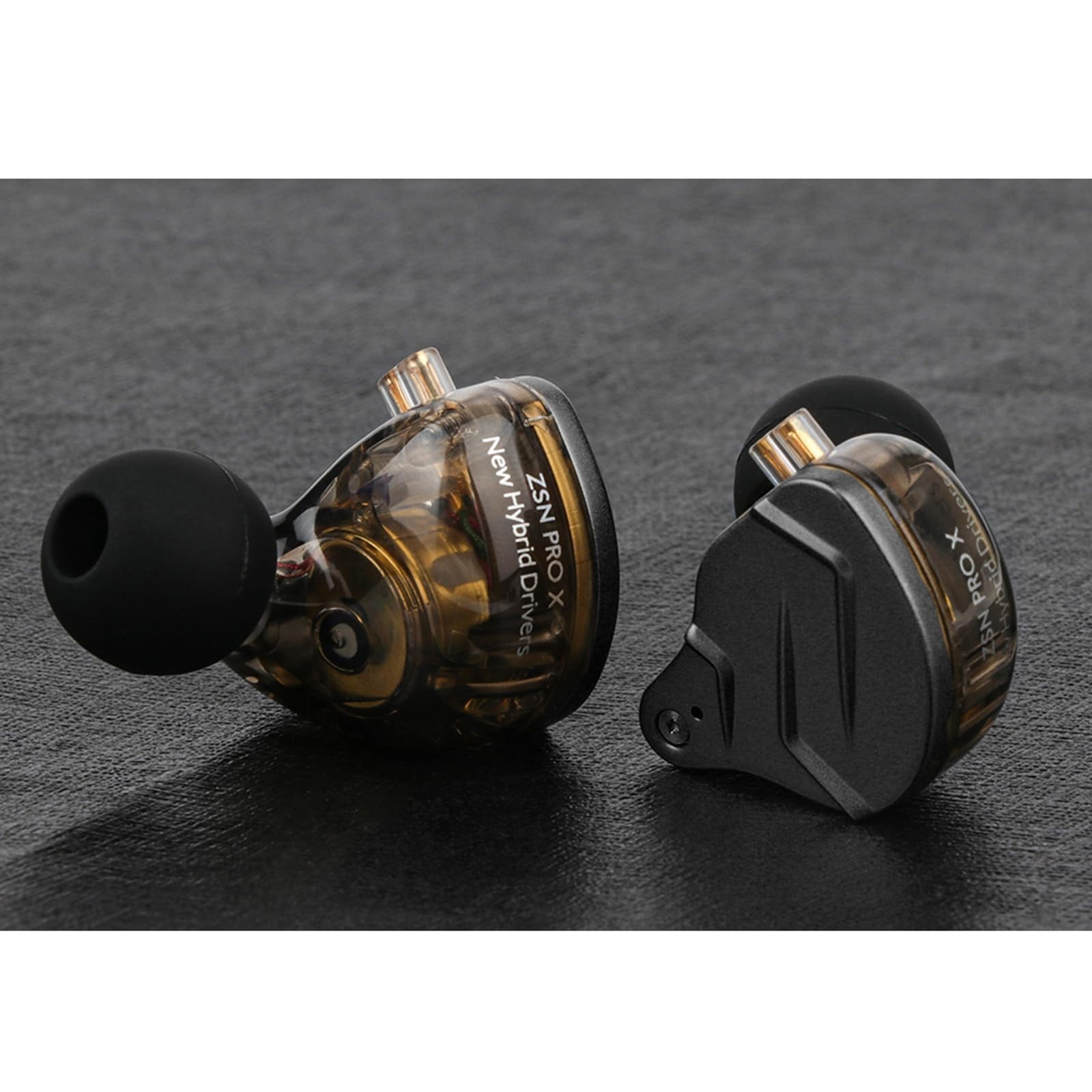 Dual Driver HiFi In-Ear Monitors, Hybrid Metal Earphones, Detachable Cable, Zinc