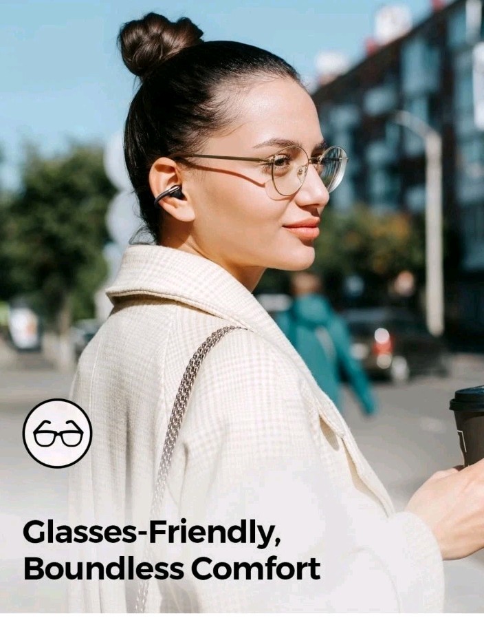 Soundpeats Clip1 Open Ear Wireless Earbuds with Dolby Audio, Hi-Res, Fast Charge