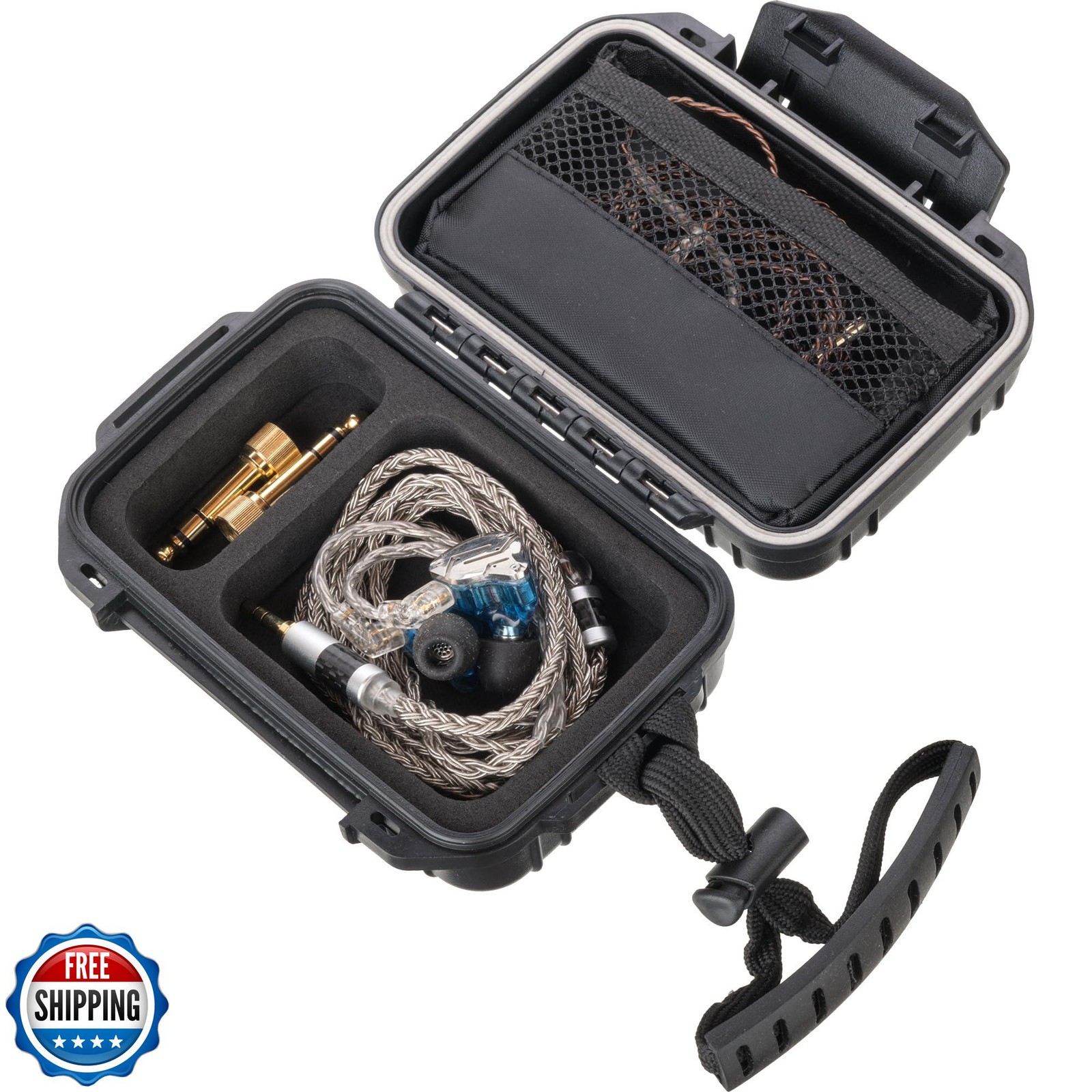 in Ear Monitor Hard Case – IEM, in Ears, Headphones, Earphones, Earbuds. Suit