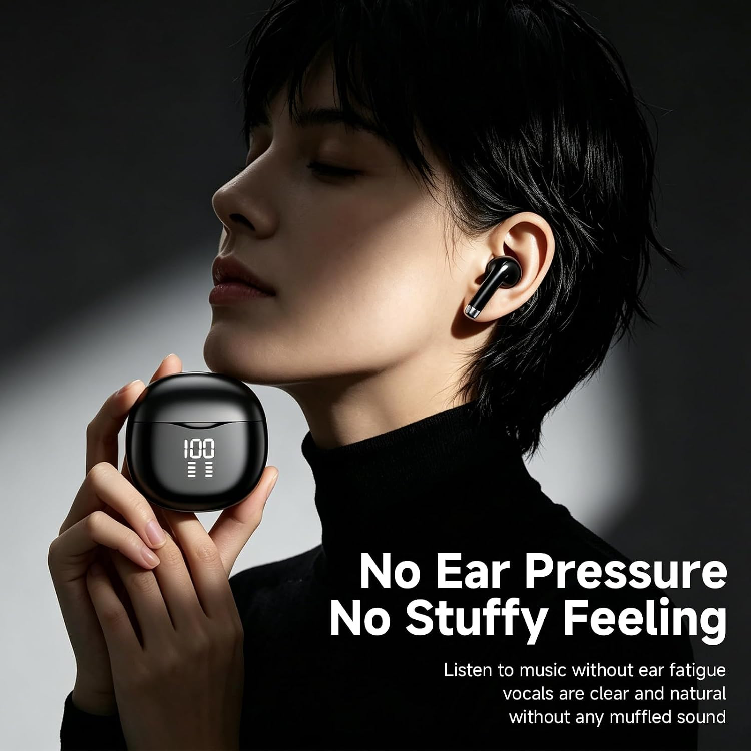 Wireless Earbuds, Bluetooth 5.4 Stereo, 35H Playtime, Balanced Sound | Clear Cal