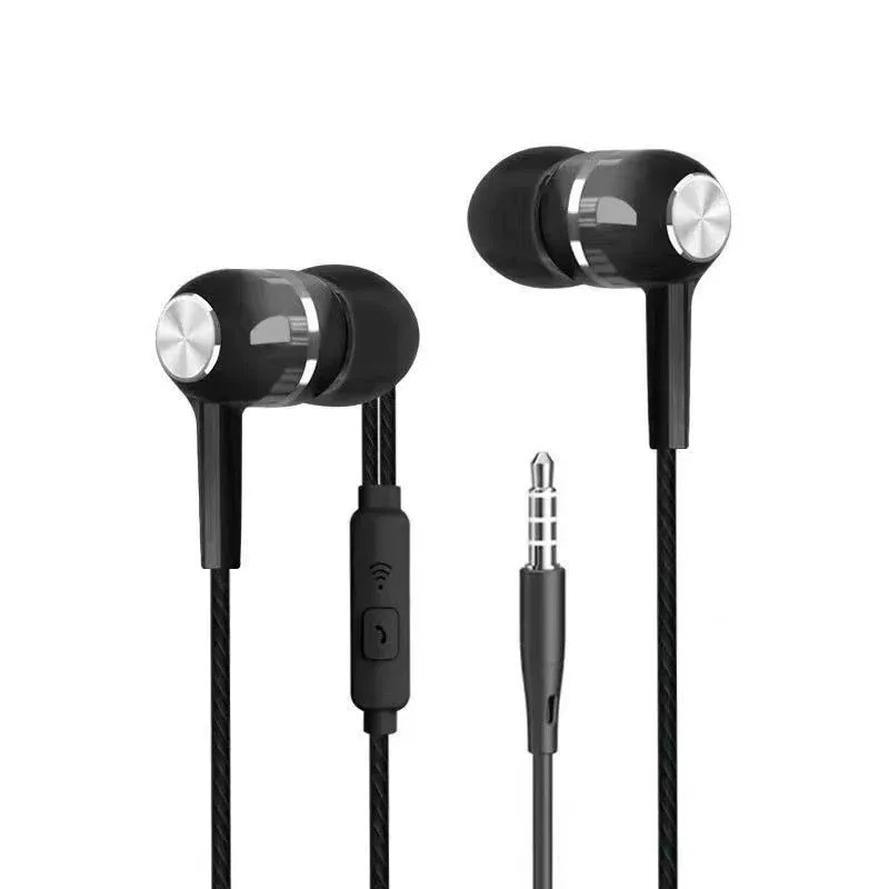 3.5mm Wired In Ear Earphones Headphones with Mic Stereo Earbuds for Phone PC