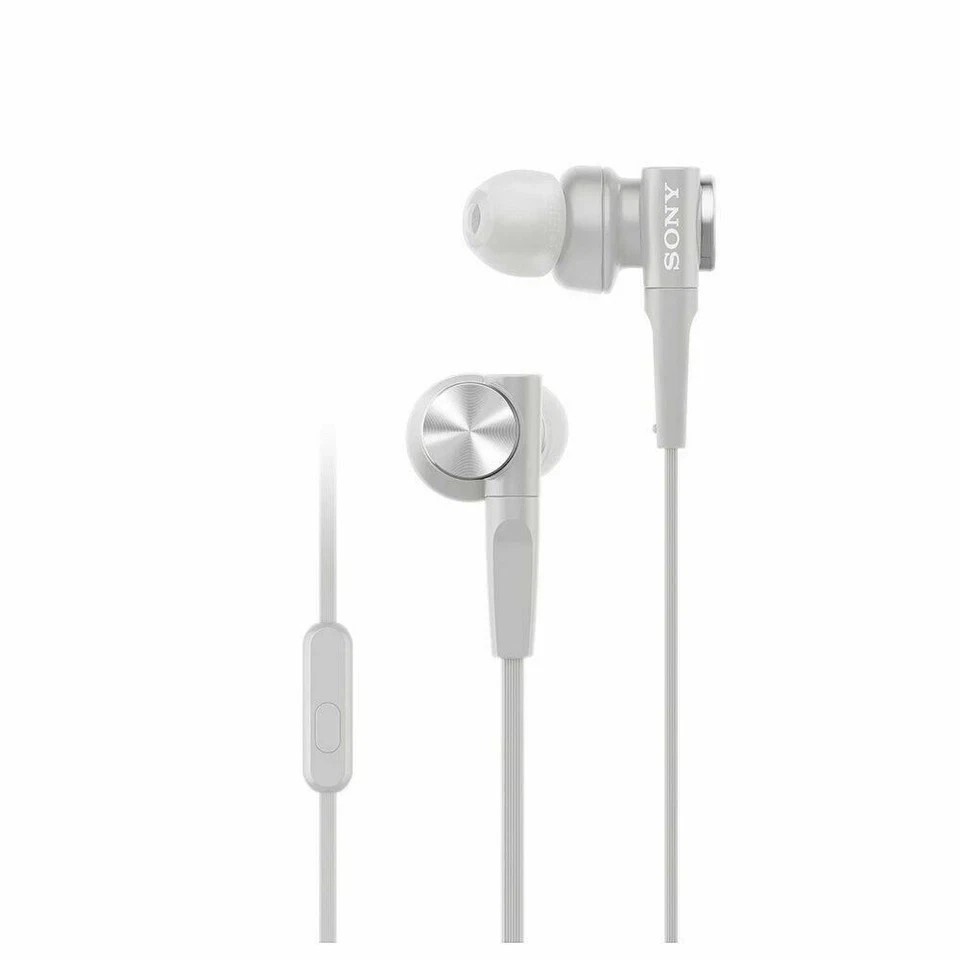 SONY MDR-XB55AP Bass Booster In-Ear Headphones In-line Remote Mic Black/Gray
