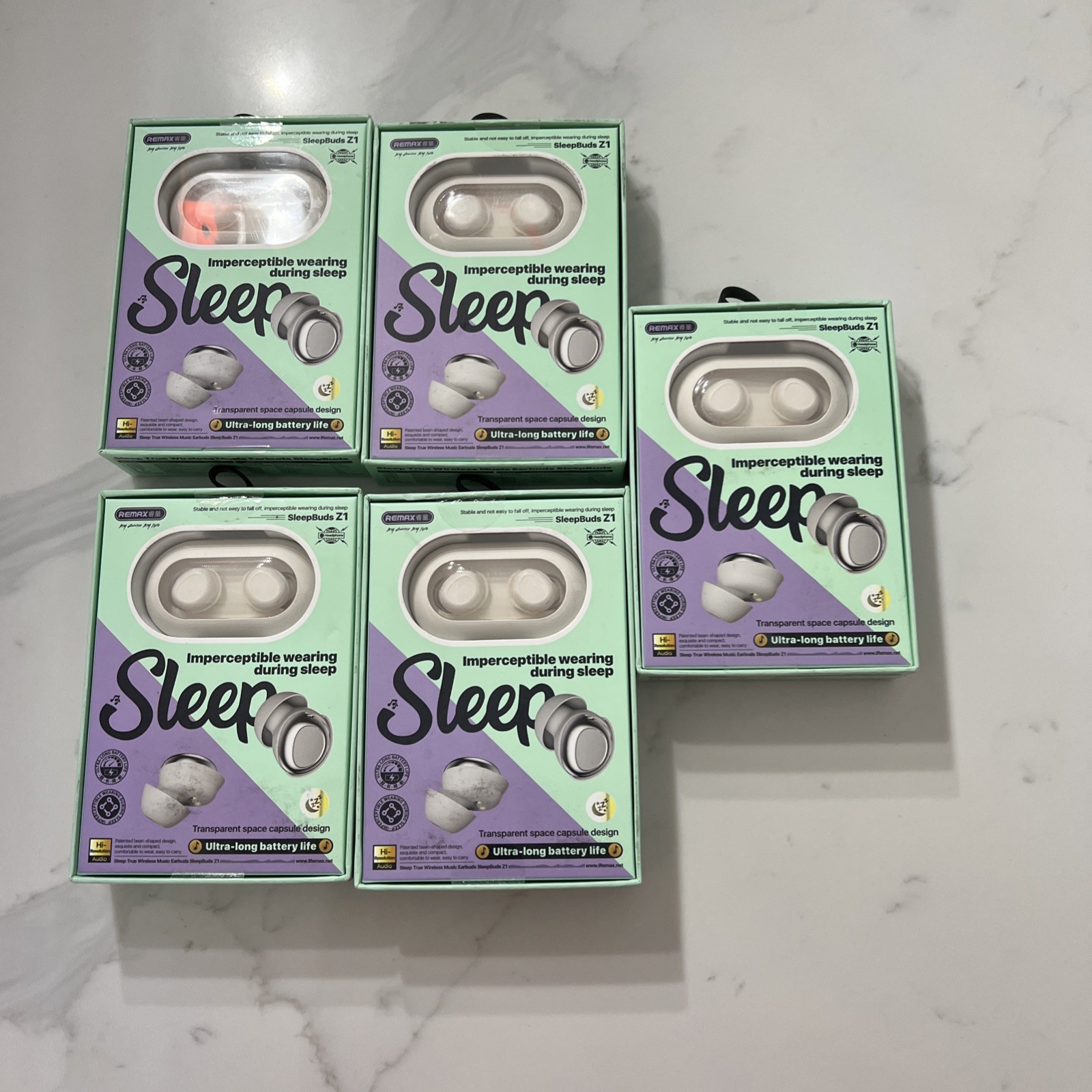 5 REMAX SLEEPBUDS Z1 TRUE WIRELESS BLUETOOTH 5.4 Music Earphones Black