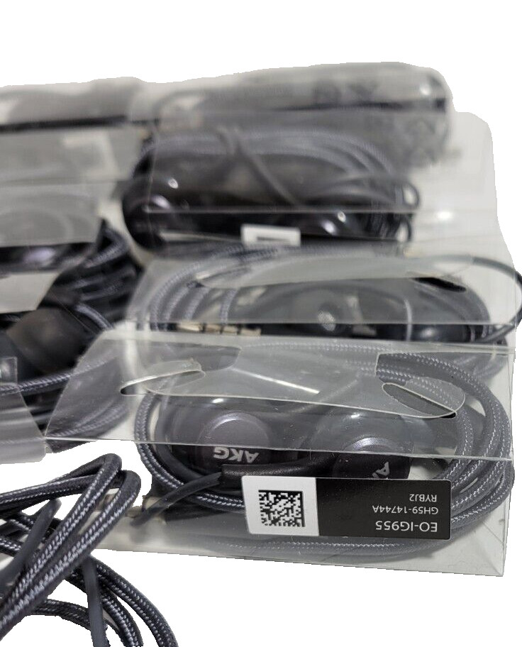 (LOT OF 10)- AKG EO-IG955 Earphones In Ear Wired 3.5mm Jack NEW.