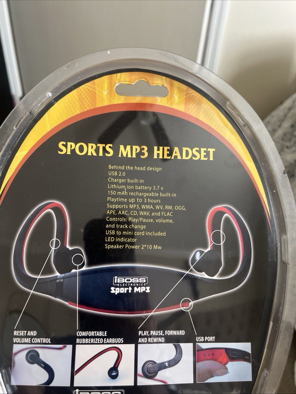 IBoss Electronics Sports MP3 Headset
