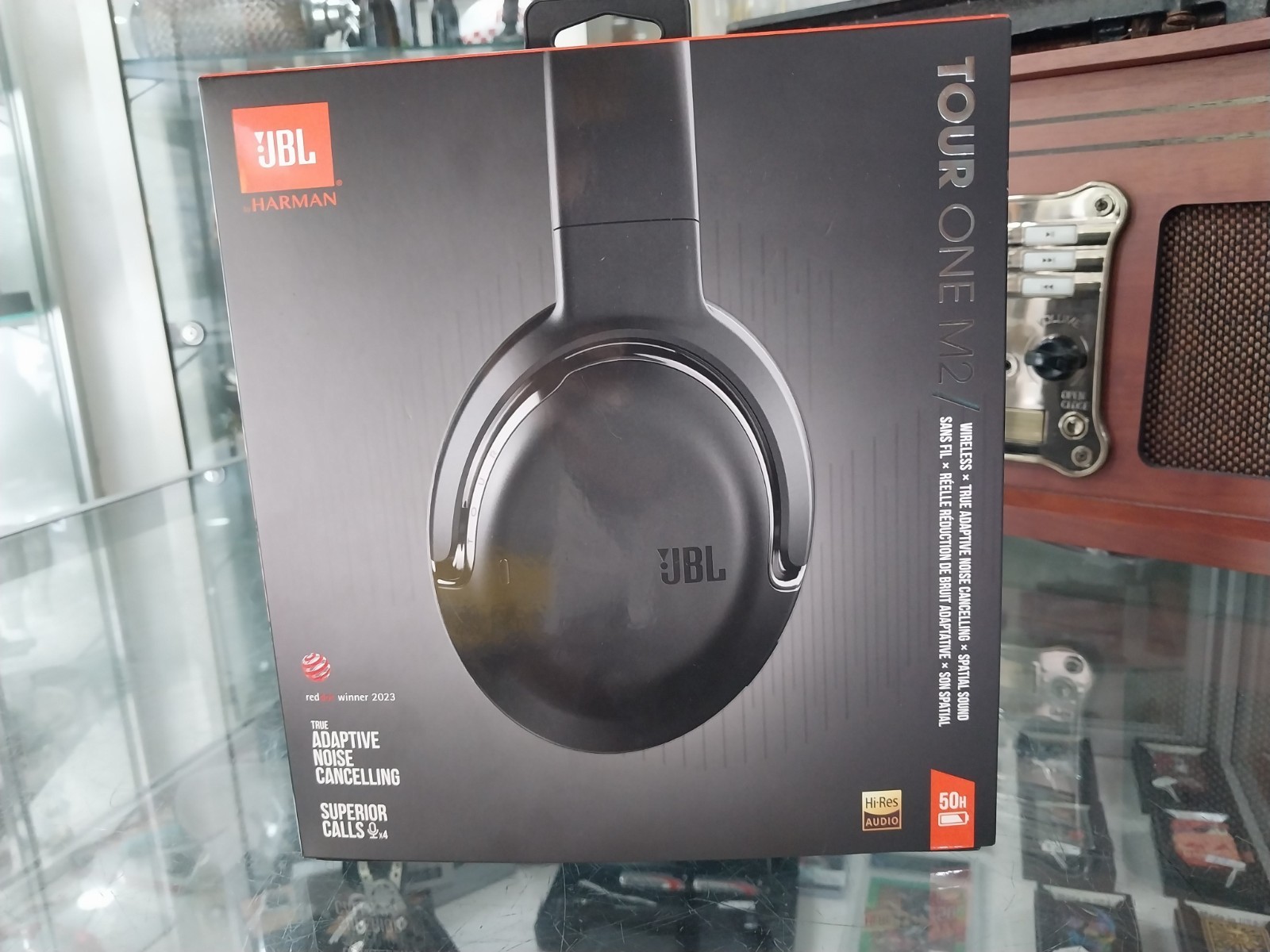 JBL Tour One M2 True Wireless Over-Ear Noise Cancelling Headphones Black IN BOX