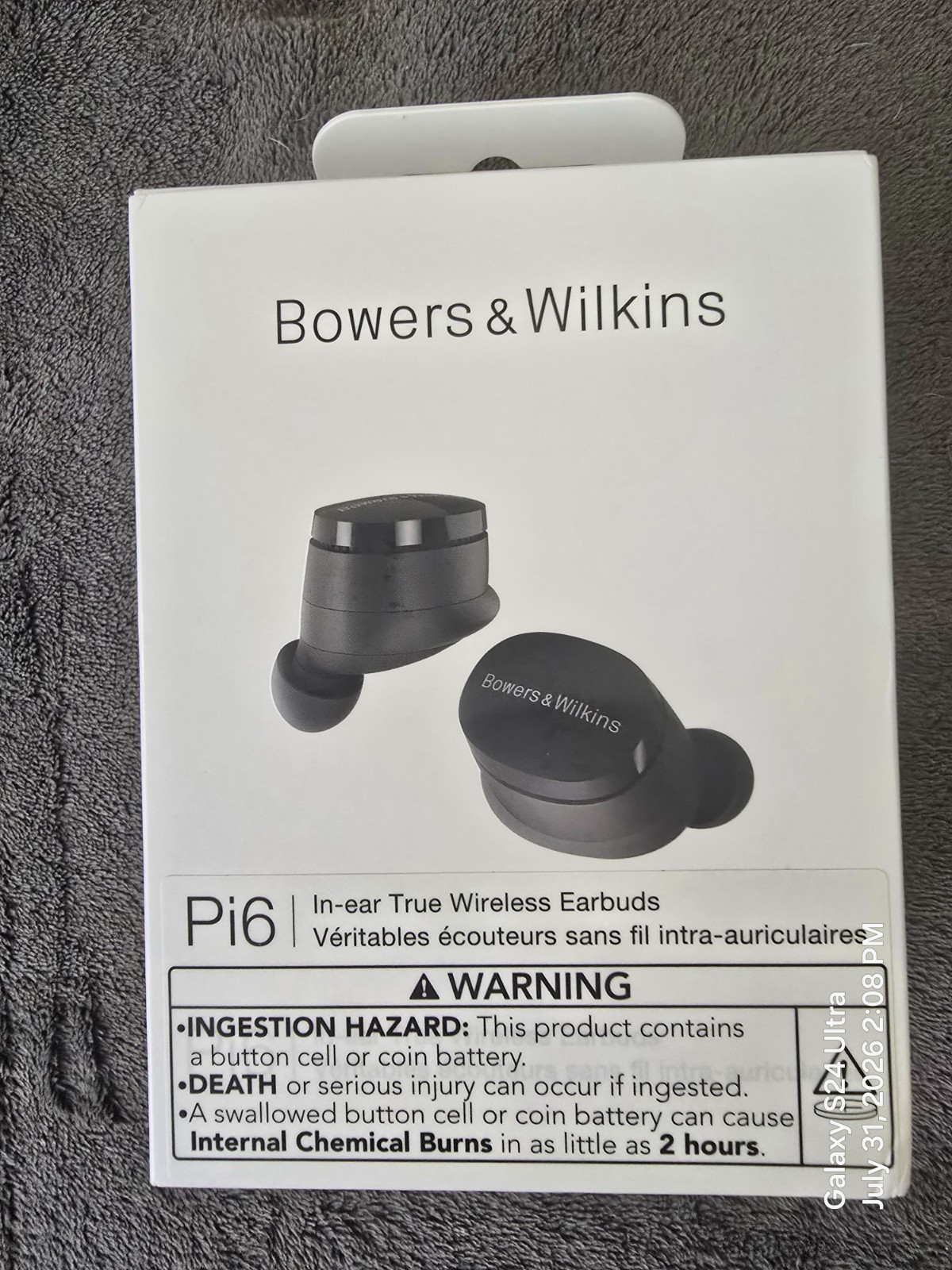 Bowers & Wilkins Pi6 Wireless Earbuds with aptX Adaptive & 12mm Drivers