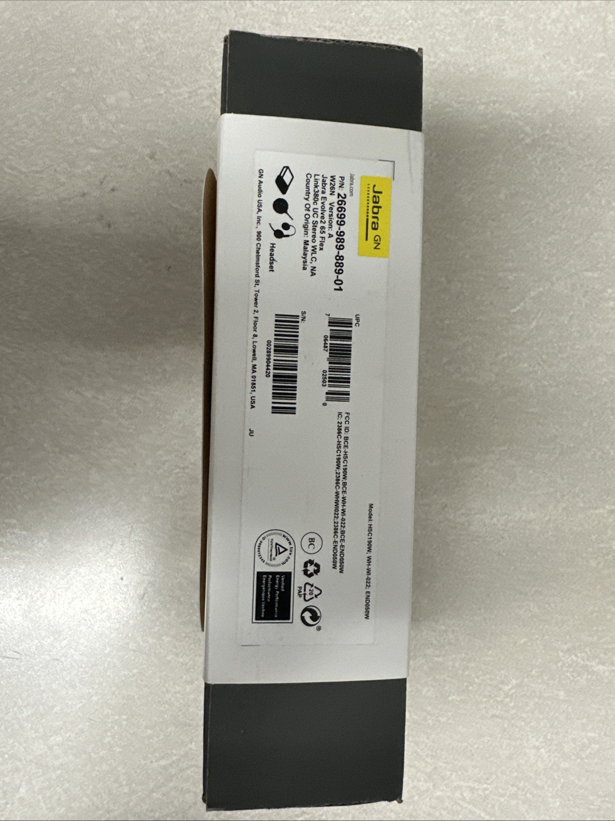 NEW Jabra Evolve2 65 Flex with Jabra Link 380c UC Adapter