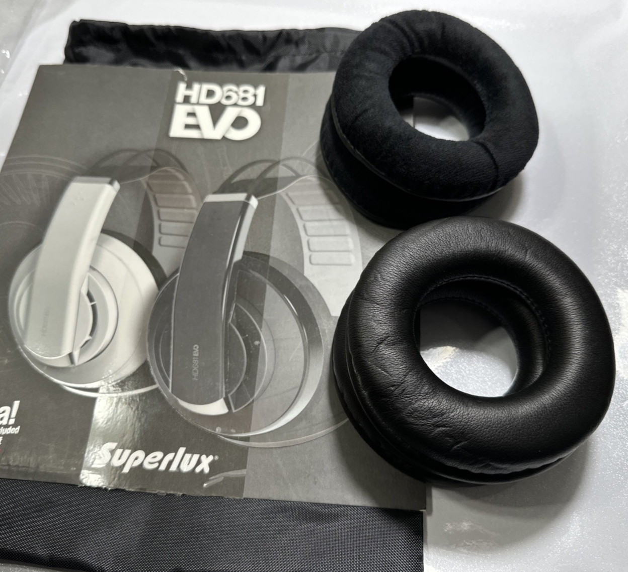 Velour Velvet Ear Pads Cushion For Superlux HD681 EVO Headphones