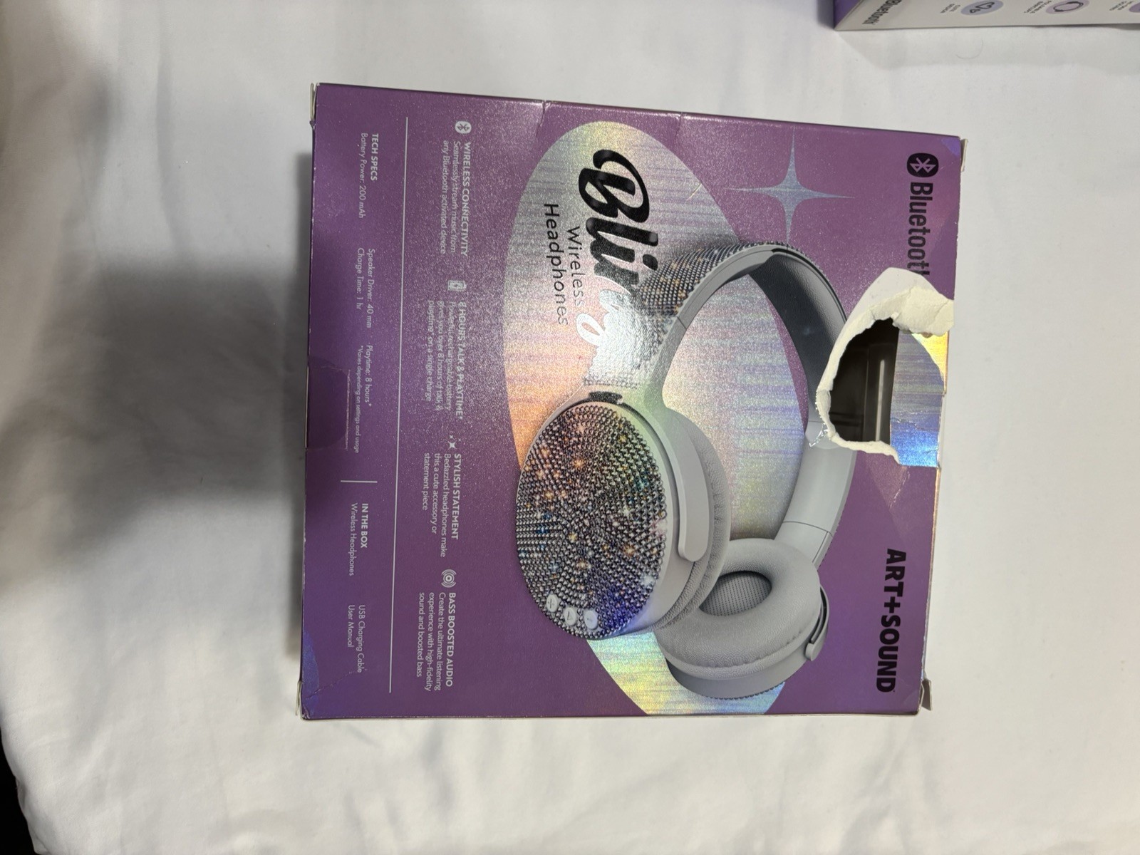 Bling Wireless Bluetooth Headphones NEW Art Sound