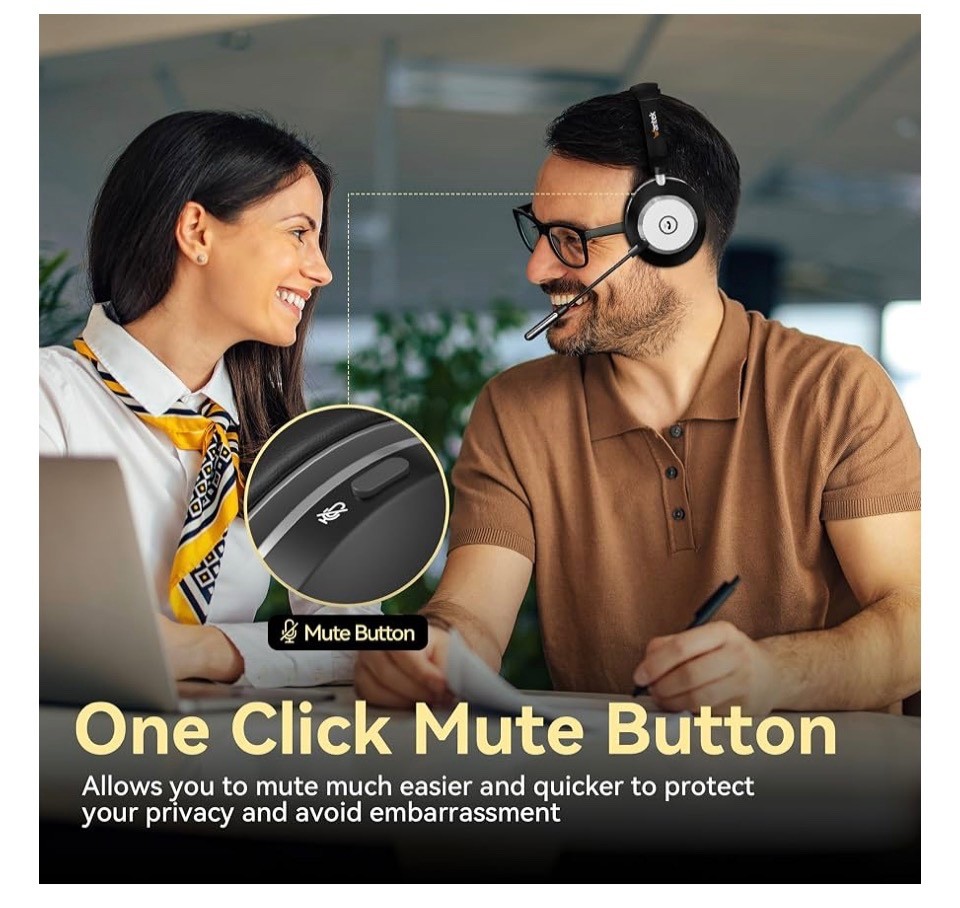 Wantek Bluetooth Headset – HSM-WK881BTC