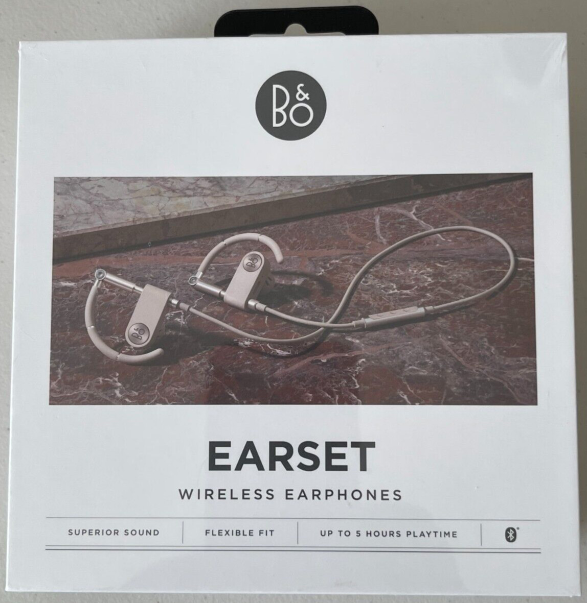 Bang & Olufsen B & O Earset Premium Wireless In-Ear Ear-hook Earphones Limestone
