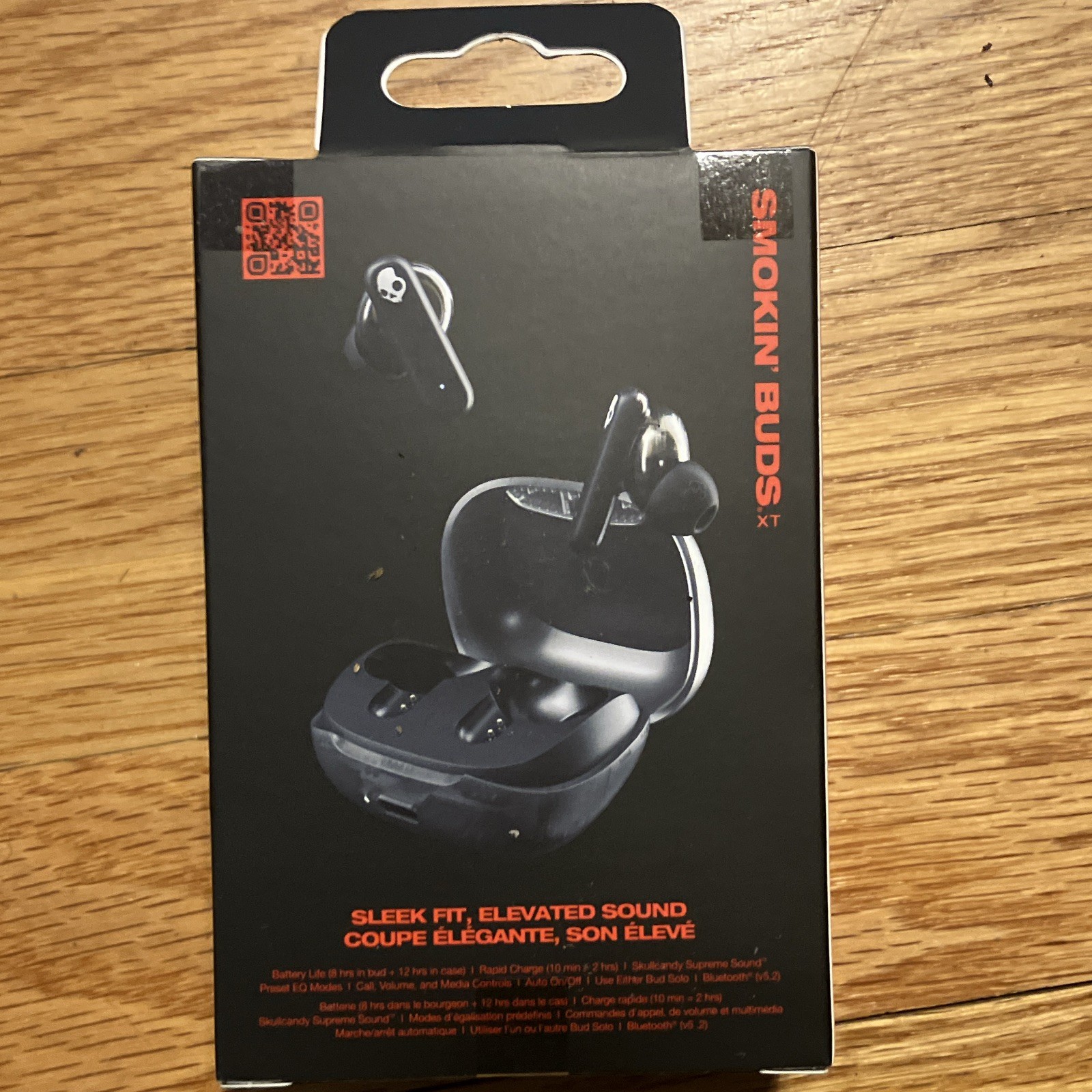 Skullcandy Smokin’ Buds XT True Wireless In-Ear Earbuds, Black, Bluetooth, Case
