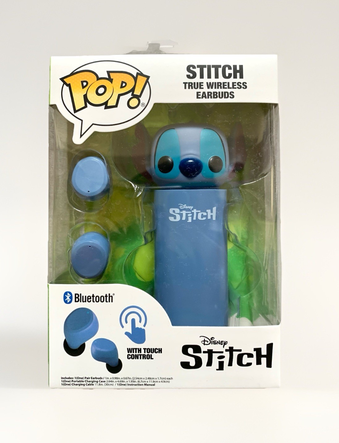 NEW Funko Pop Disney Stitch Wireless Bluetooth Earbuds w/Touch Control and Case