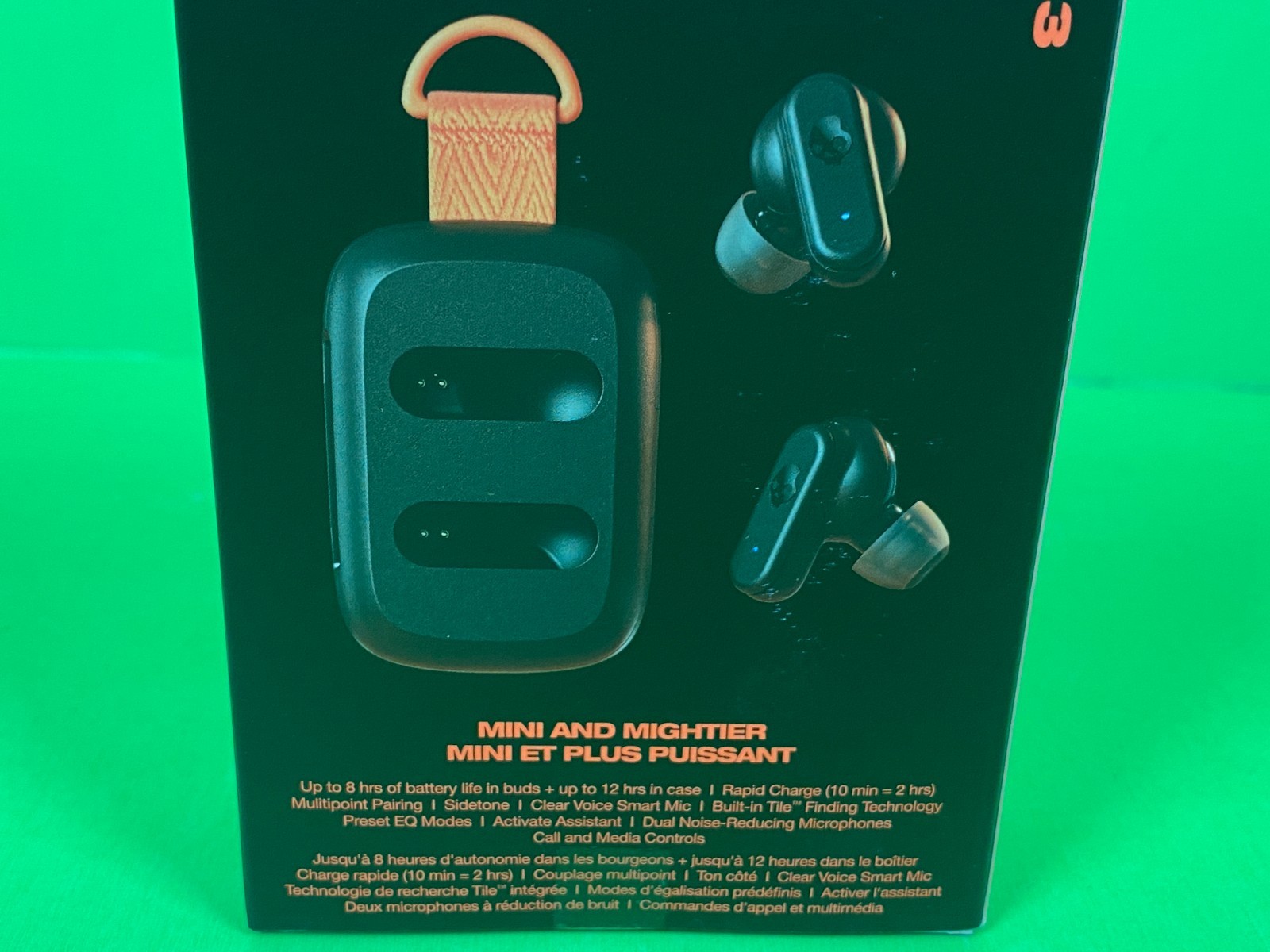 L@@K BRAND NEW SEALED SKULLCANDY DIME 3 EARBUDS BLACK 20H SWEAT WATER RESISTANT