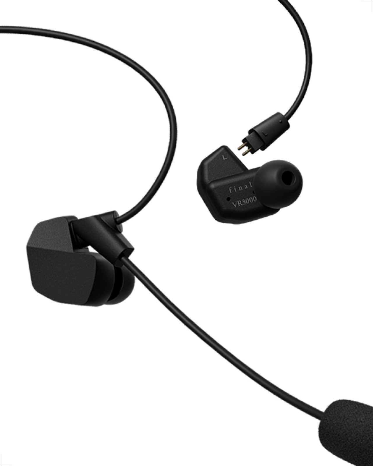 final VR3000 Condenser Mic for Gaming Wired Earphones Binaural 3D Japan Import
