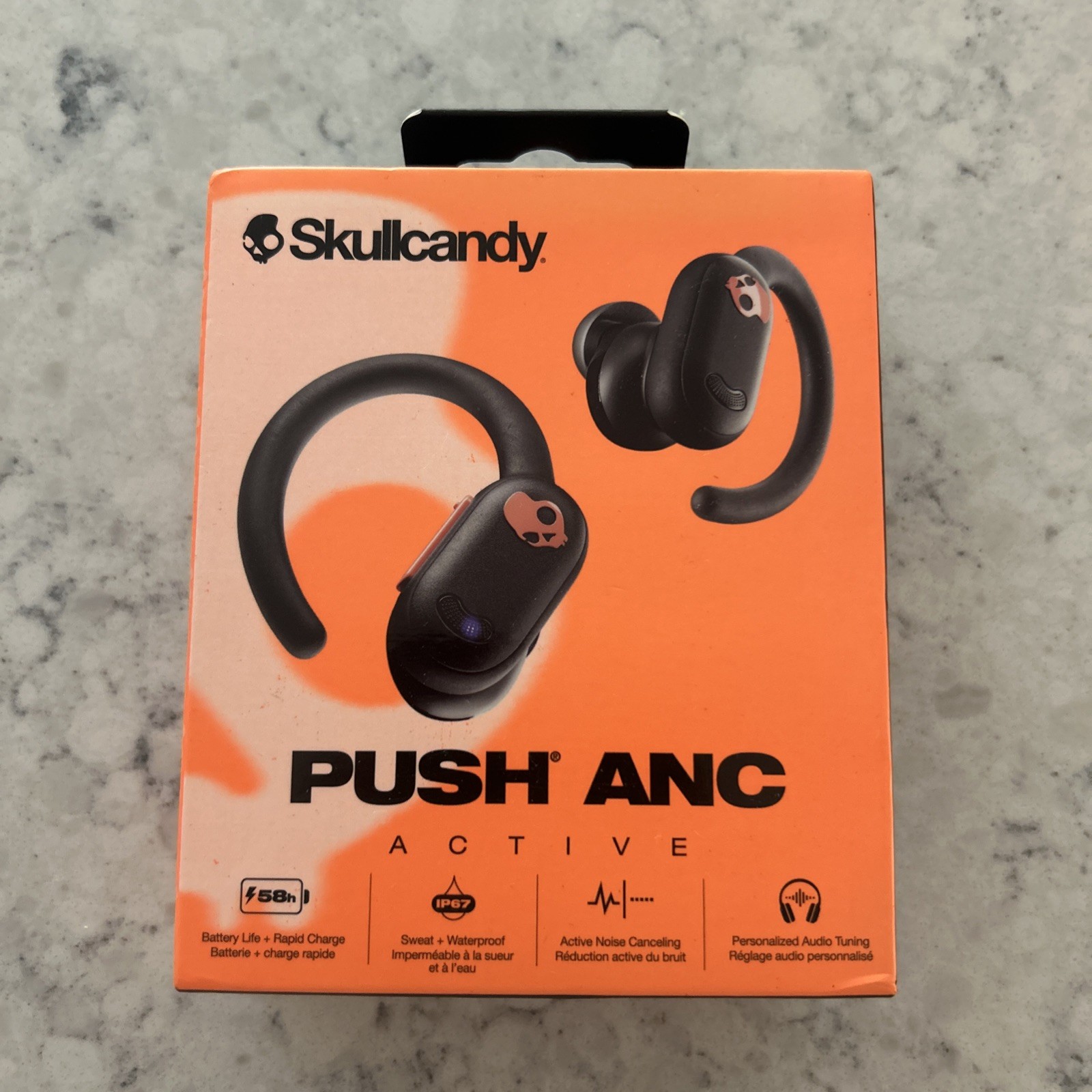 New Skullcandy Push ANC Active in-Ear Wireless Earbuds, 58 Hr Battery, IP67