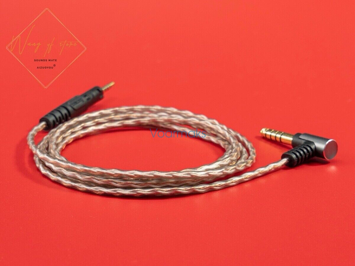 6N Hifi 4.4mm 2.5mm Cable For Audio Technica ATH M50x M40x M70x M60X Headphone