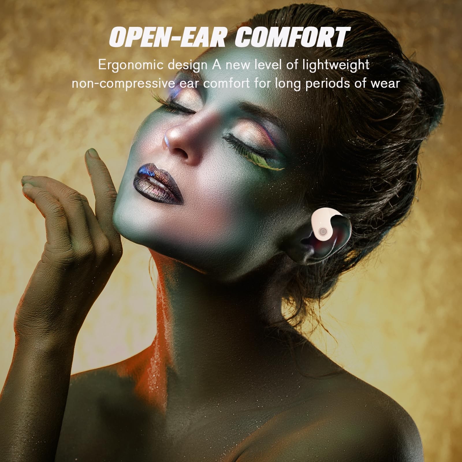 Over The Ear Earbuds Open Ear Buds Headphones Over Ear Air Bone Conduction Ea…