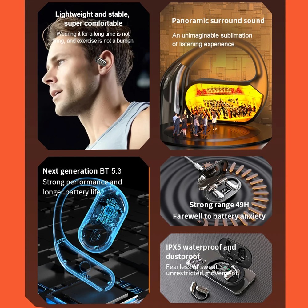 AI Translation Earbuds Bluetooth 5.4 Real Time Translator 144 Languages US