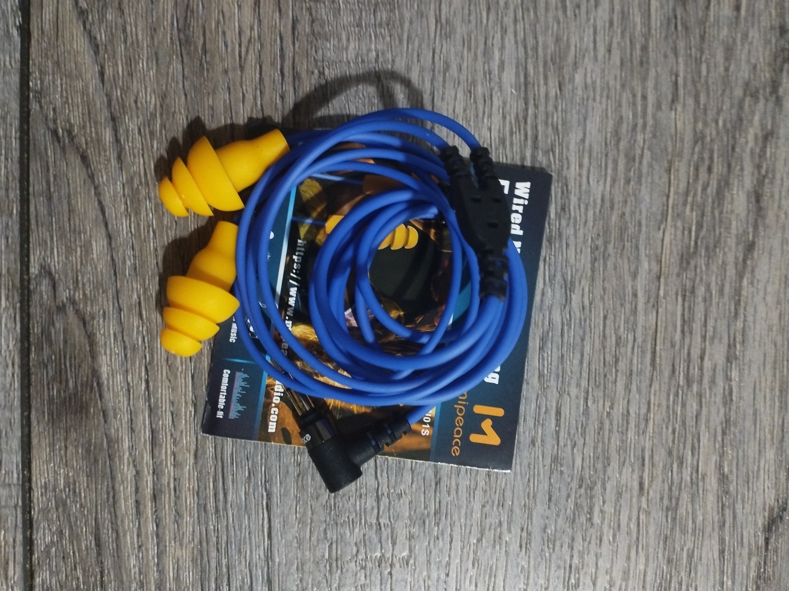 MIPEACE Work Earbuds Headphone, Wired Noise Isolation Earbuds, No Mic 3.5mm Jack