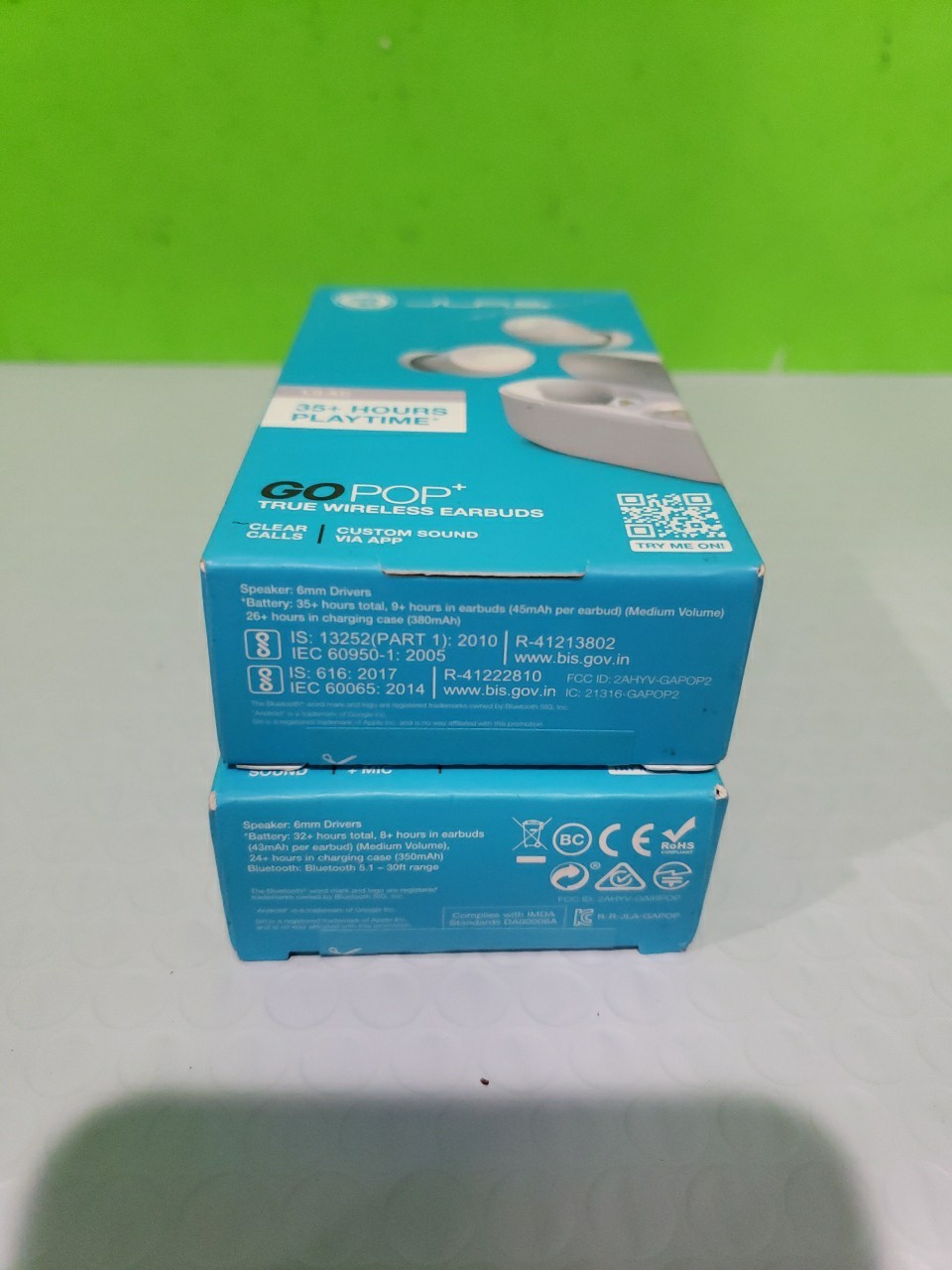 JLab GO Air Pop True Wireless Bluetooth Earbuds – Lilac Good Condition