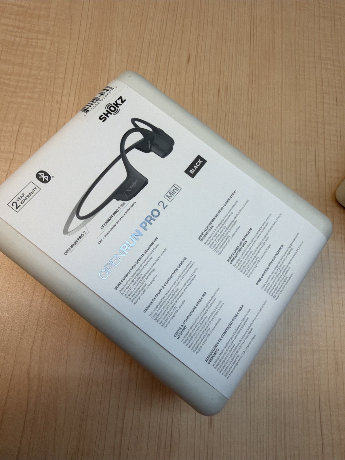 Shokz OpenRun Pro 2 Mini Bluetooth Wireless Headphones – Black (S821-MN-BK-US)