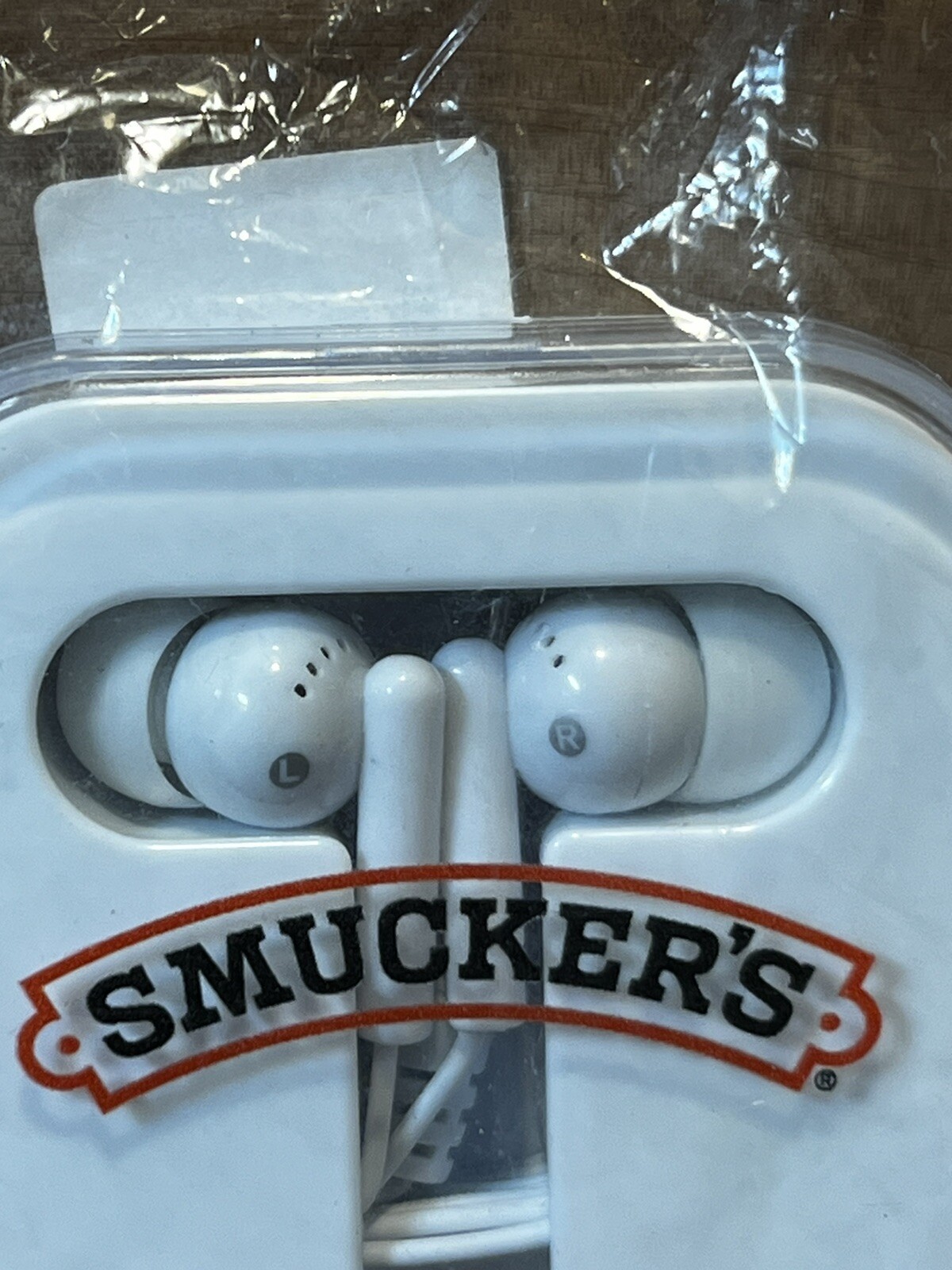 Wired JMS earbuds in square case Nib