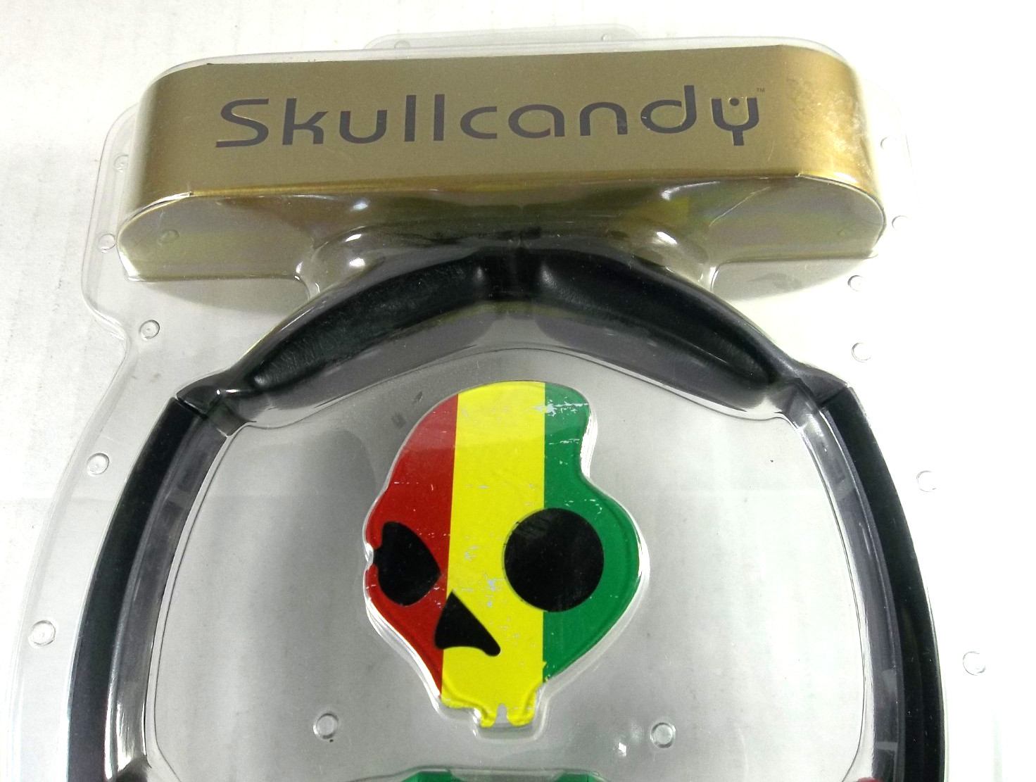 Skullcandy Lowrider On Ear 40mm Headphones Rasta Edition – New