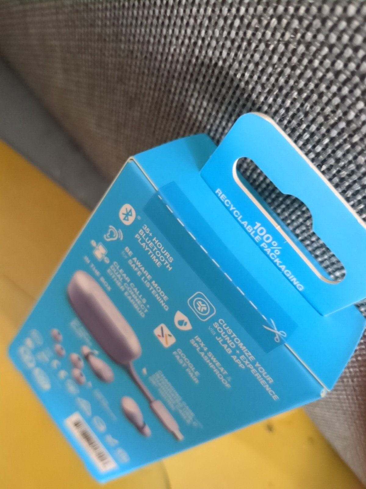 JLab GO Air POP True Wireless In-Ear Buds- Lilac Android Apple New