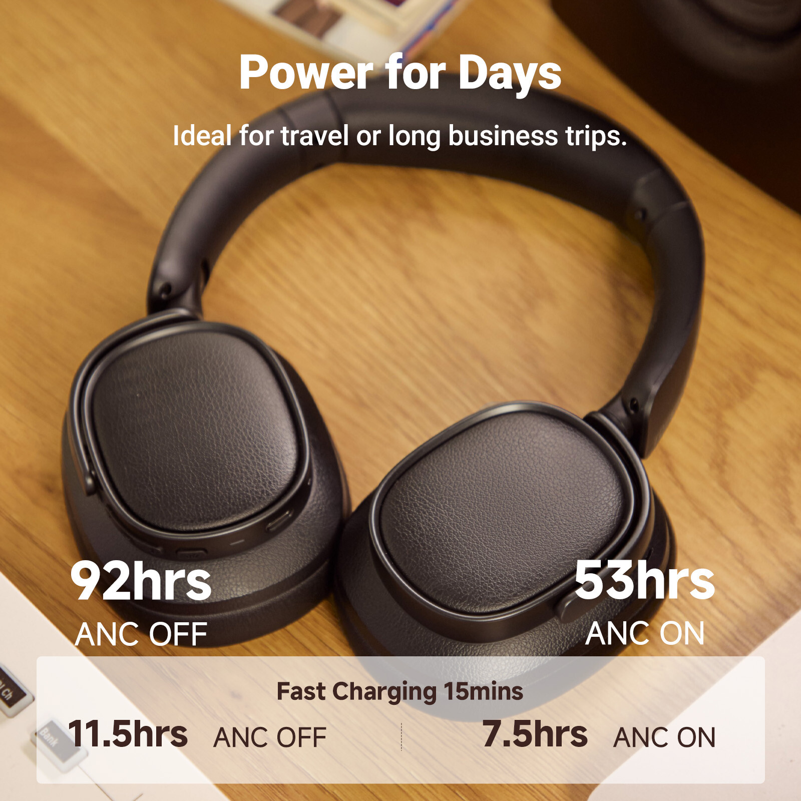 Edifier Bluetooth Headset Hi-Res Audio Certified Headphones ANC Wired & Wireless