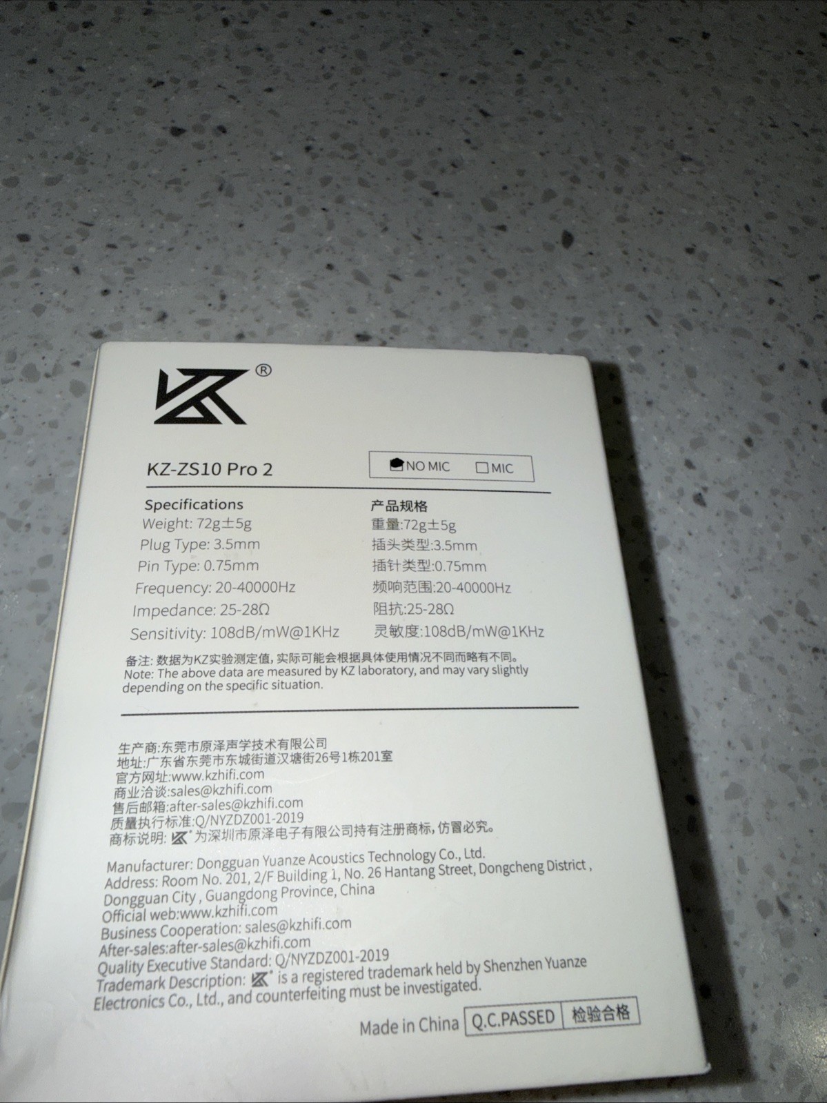 Linsoul KZ-ZS10 Pro 2 New Generation Hybird Gaming Hifi Wired Earbuds W/Mic