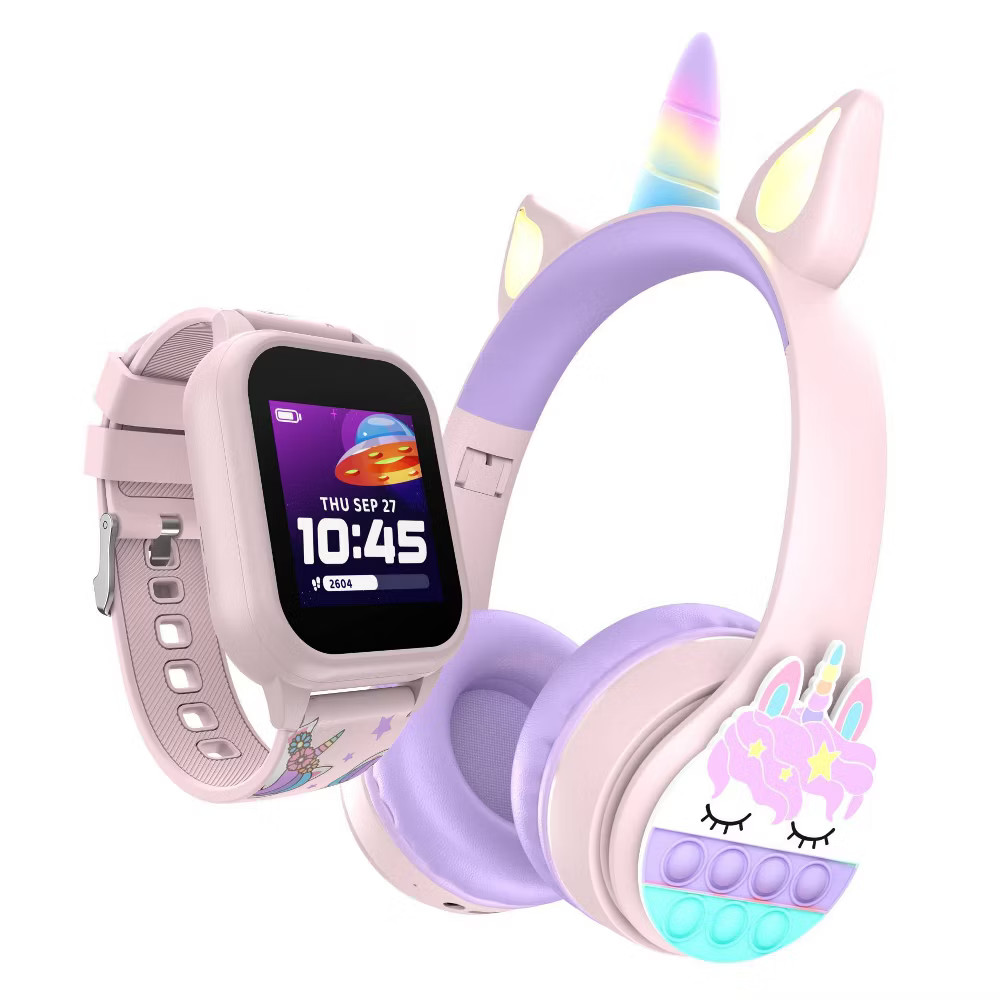 PlayZoom Kids’ Smart Watch and Bluetooth Headphone Bundle Gift Set