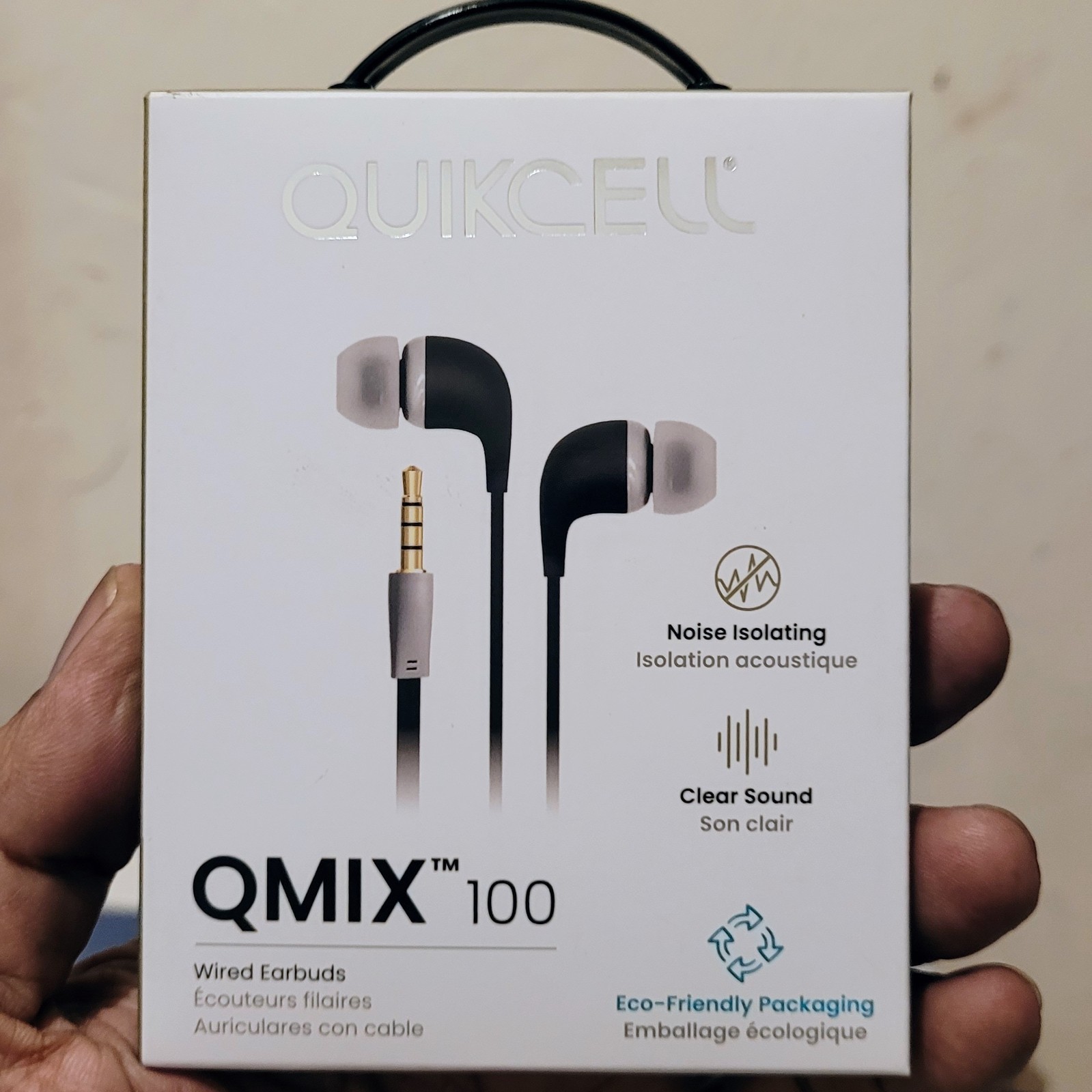Quikcell QMIX 100 (3.5mm) Wired Earbuds – Blue