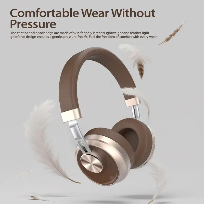 Wireless Headphone Active Noise Canceling Over-Ear Headset With Mic