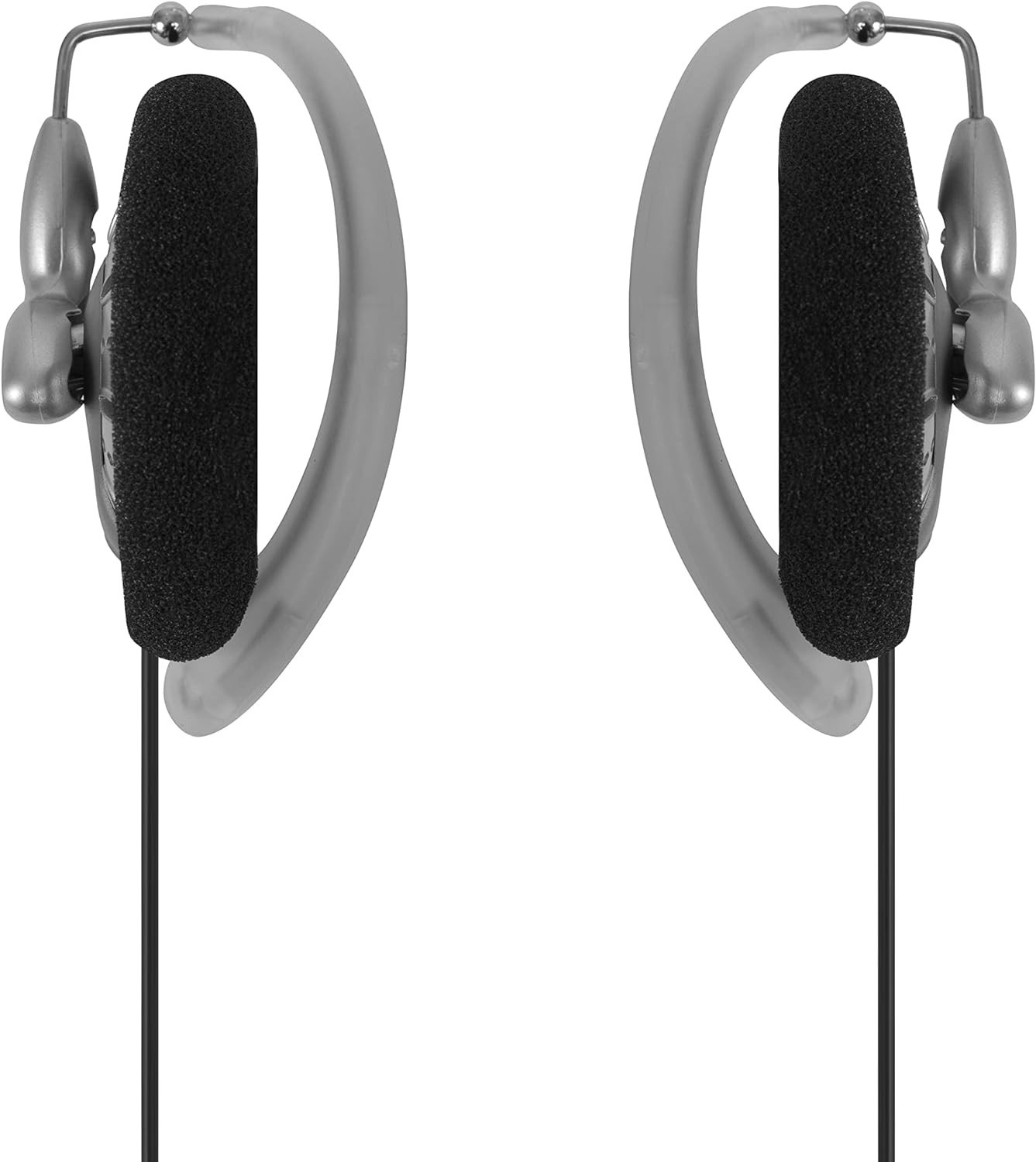 Koss KSC75 Ear-Clip Headphones – Black/Silver