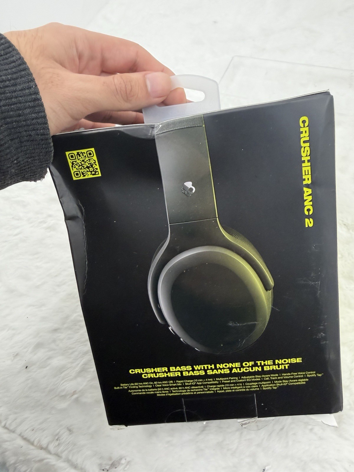 Skullcandy Crusher ANC 2 Bluetooth Wireless Headphones – Black Open Box