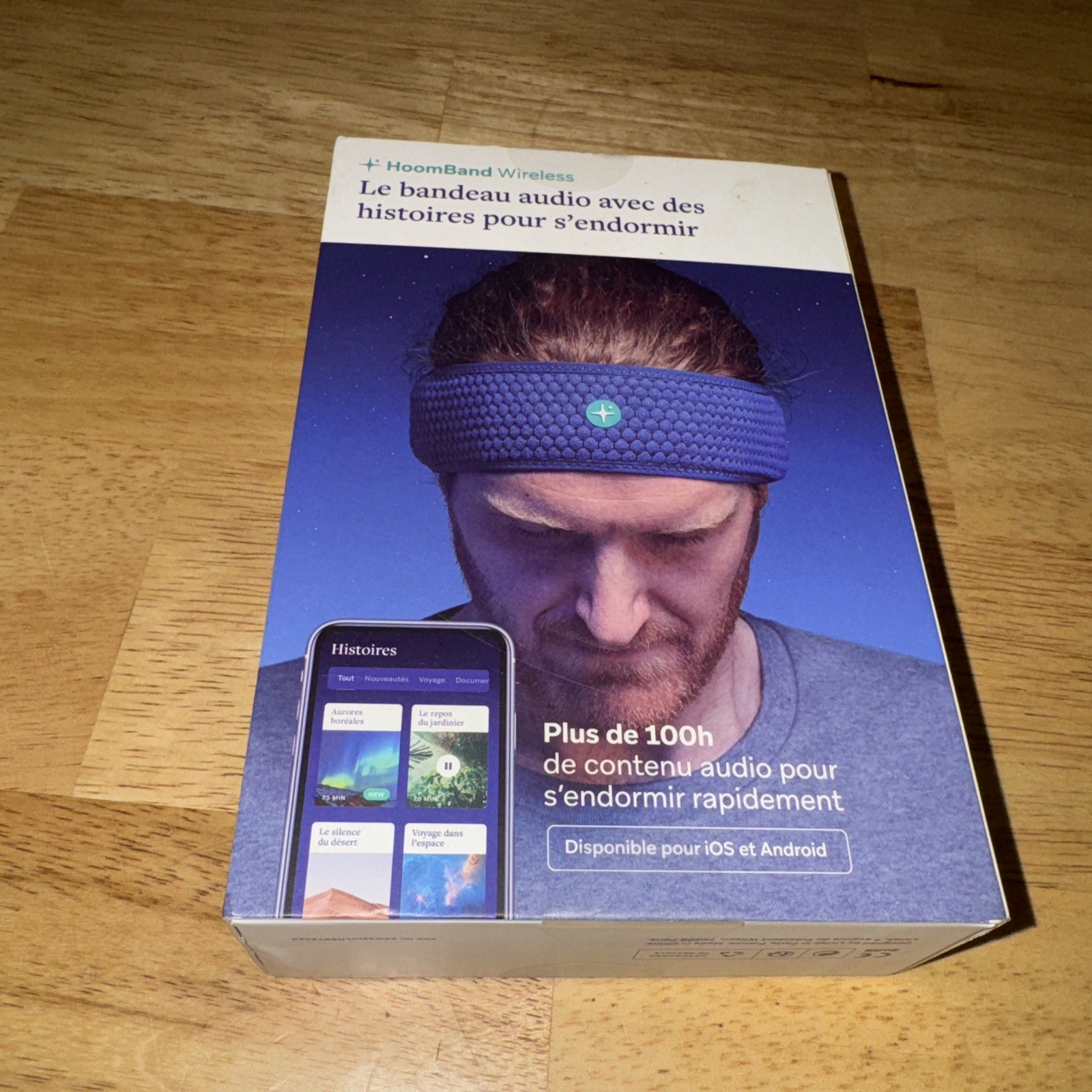 Hoomband Bluetooth Audio Headband 100+ Hrs Audio Size M/L New in Sealed Box