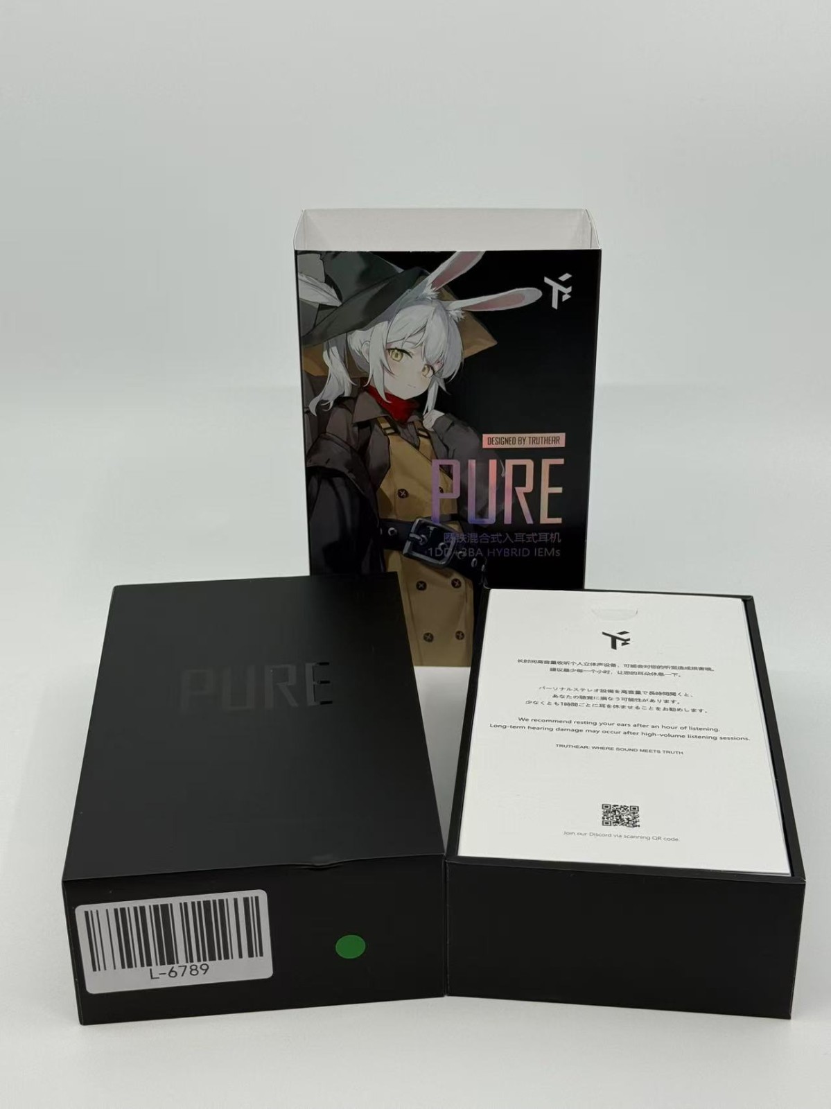TRUTHEAR Pure 1DD+3BA Hybird Wired in-Ear Earphones 3.5mm Headphones