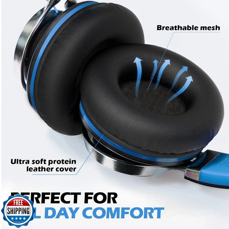 AILIHEN C8 Headphones Wired, On-Ear Headphones with Microphone and Volume Con