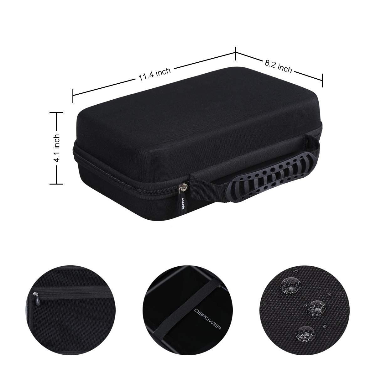 Aproca Hard Travel Storage Case Bag, for DBPOWER 11.5″ / 12″ black