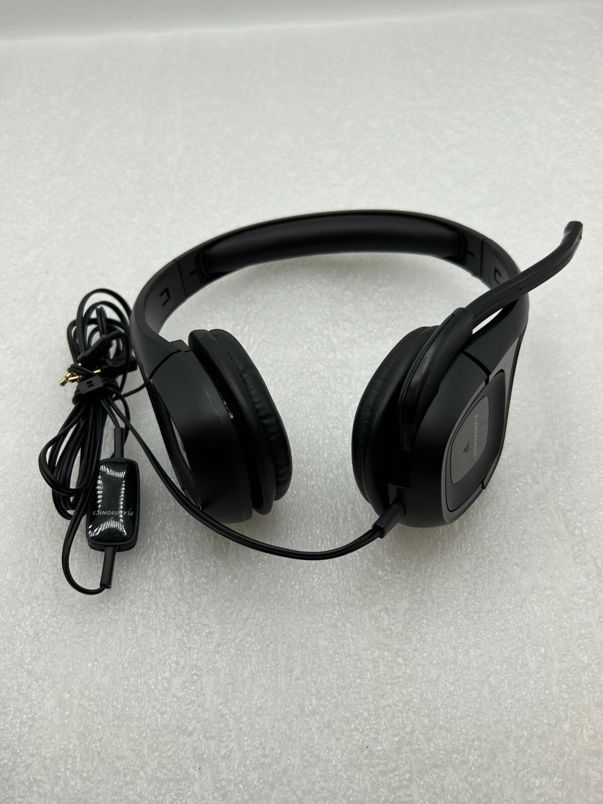 Plantronics Audio [A355] Headset Headphones with Microphone Mic Black