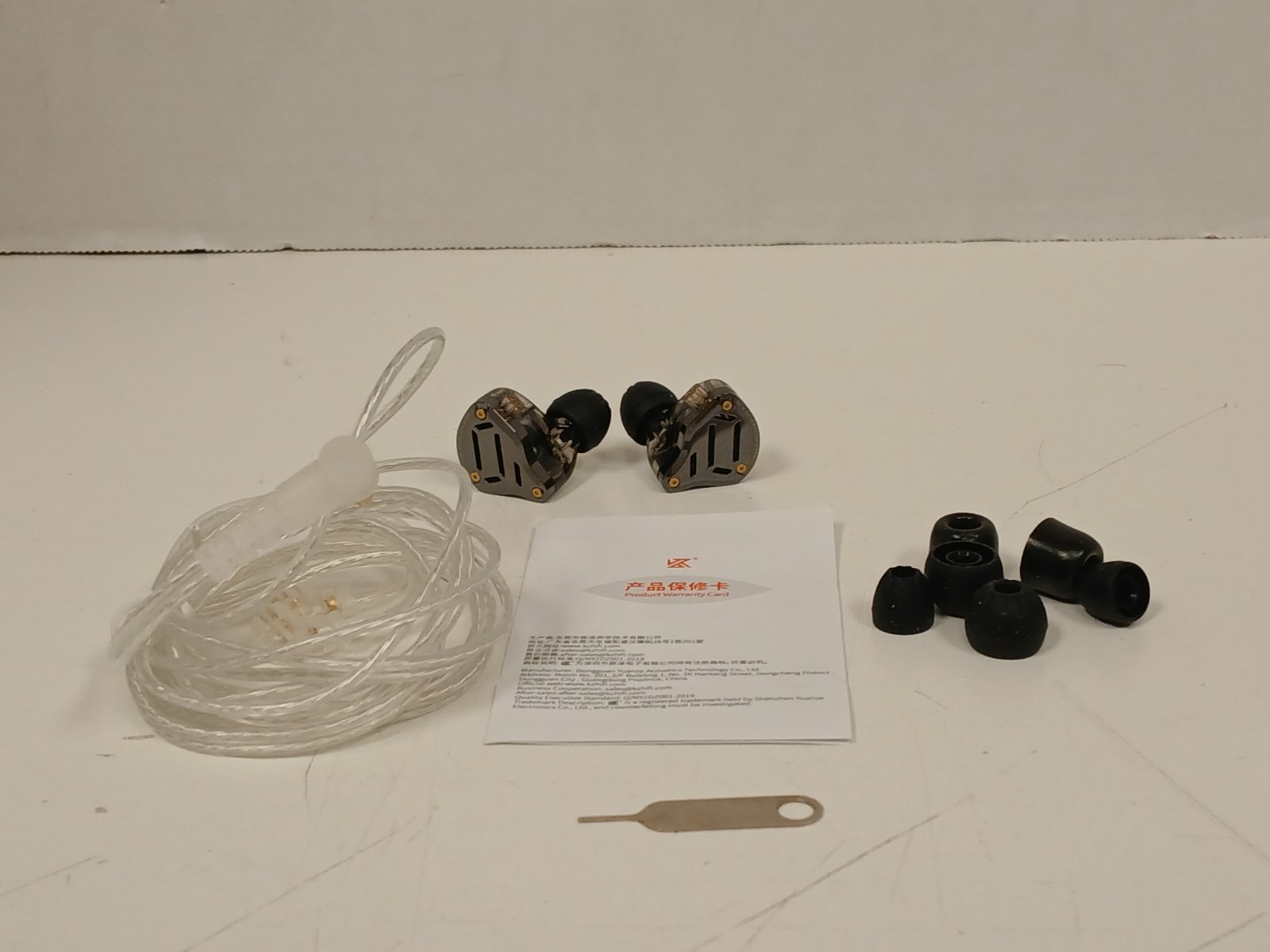 Linsoul KZ ZS10 Pro 2 In-Ear Monitors Earbuds, Black With 3.5mm Detachable Cable