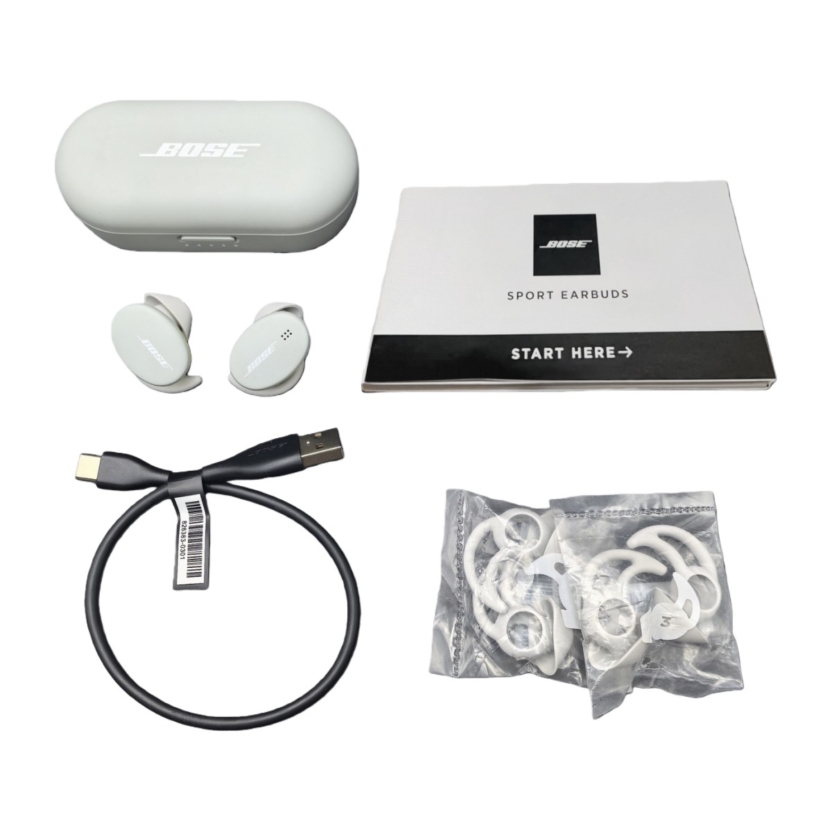 Bose Sport Earbuds Wireless Bluetooth Headphones White In-Ear Earphones